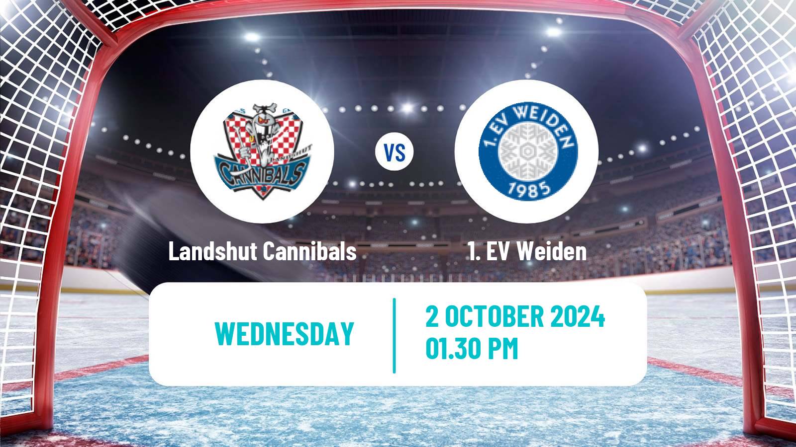 Hockey German DEL2 Landshut Cannibals - Weiden