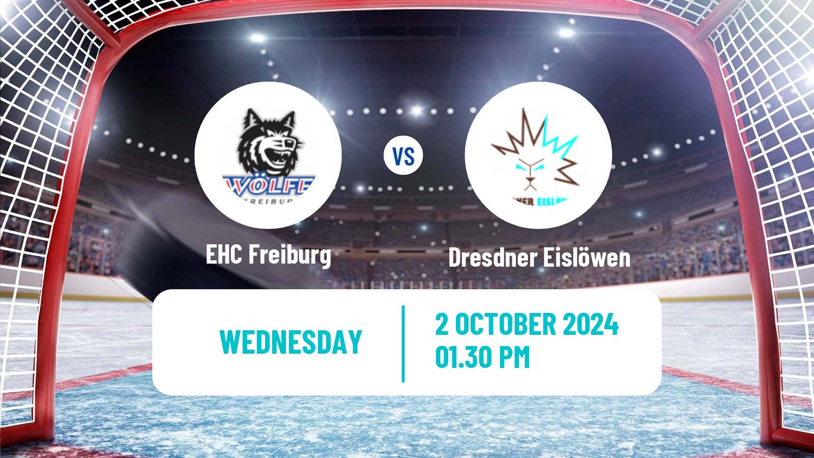 Hockey German DEL2 EHC Freiburg - Dresdner Eislöwen