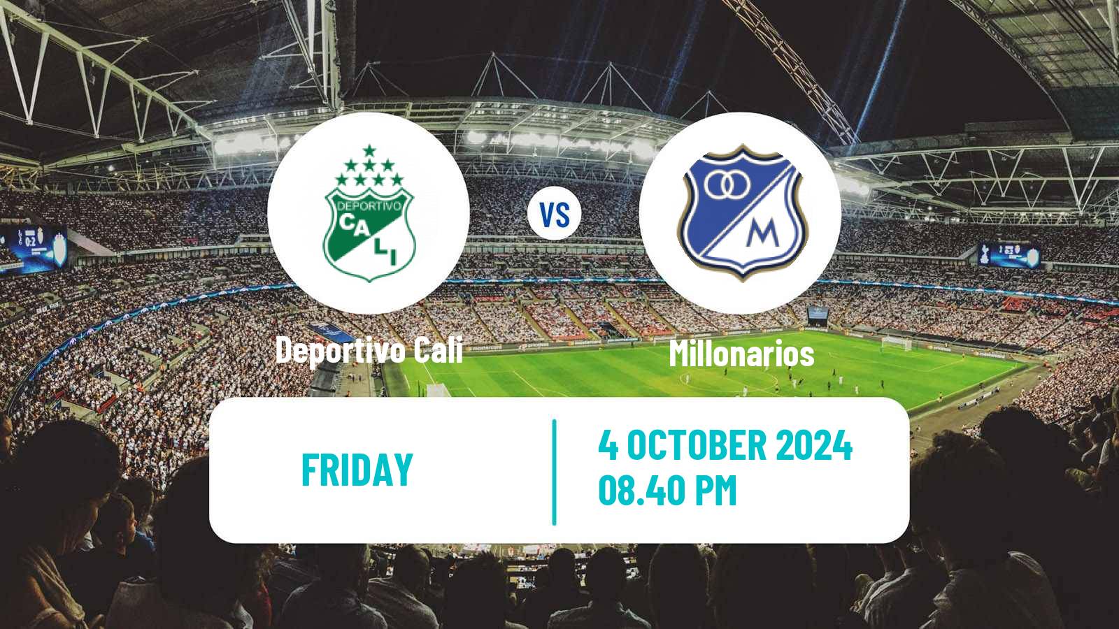 Soccer Colombian Primera A Deportivo Cali - Millonarios