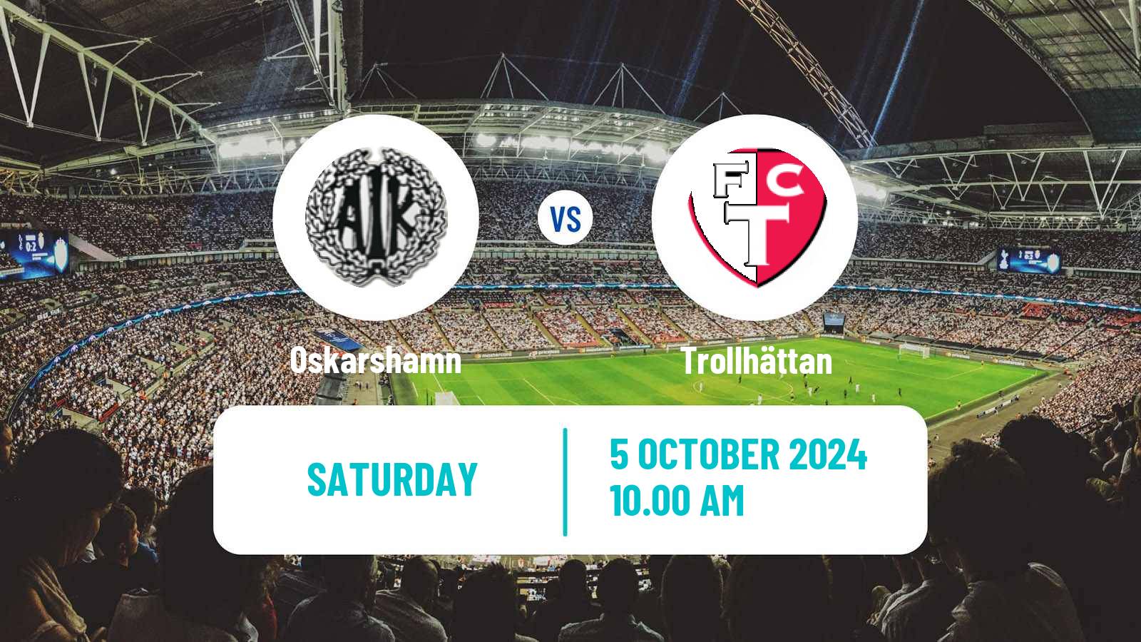 Soccer Swedish Division 1 Södra Oskarshamn - Trollhättan