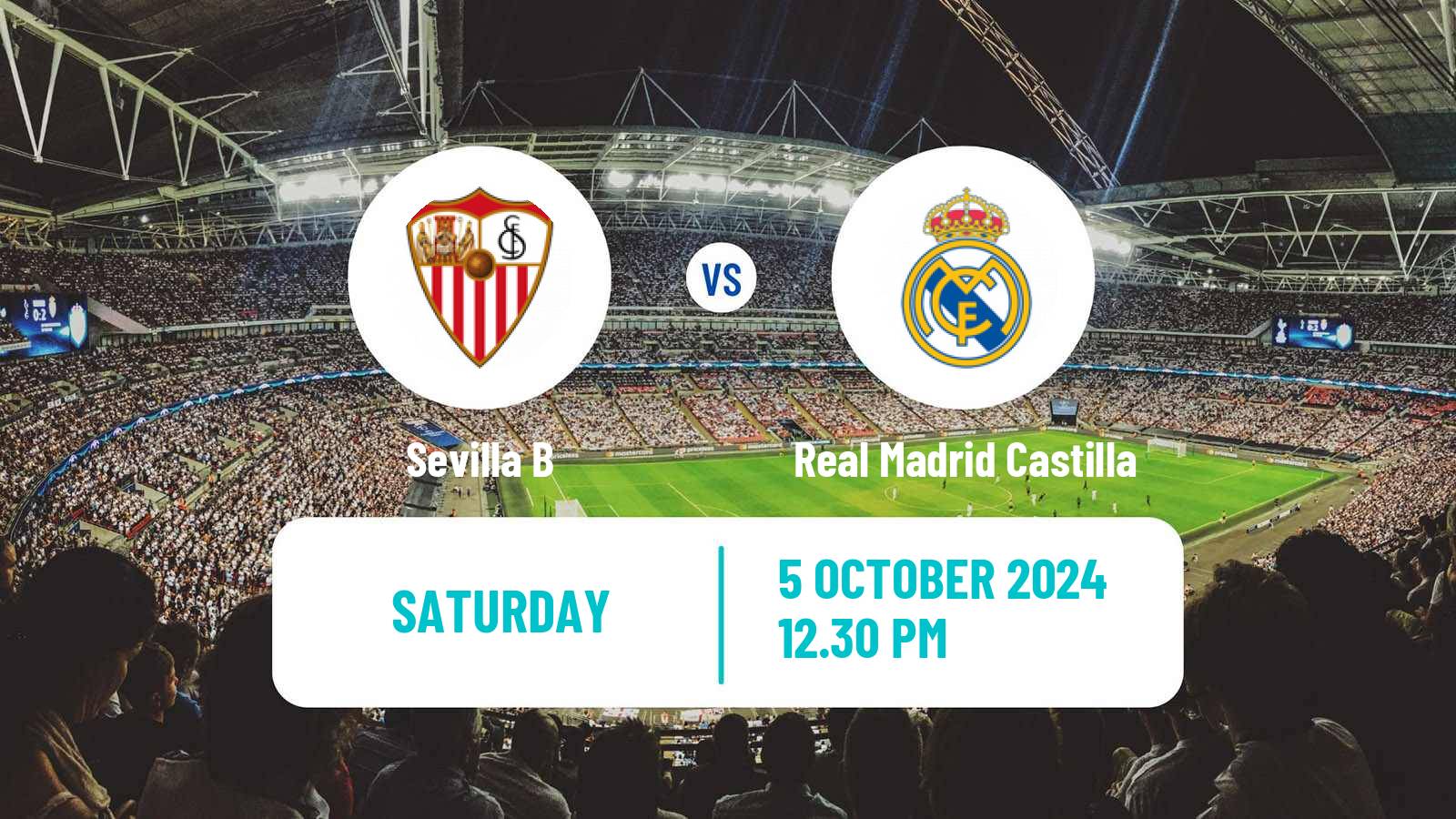 Soccer Spanish Primera RFEF Group 2 Sevilla B - Real Madrid Castilla