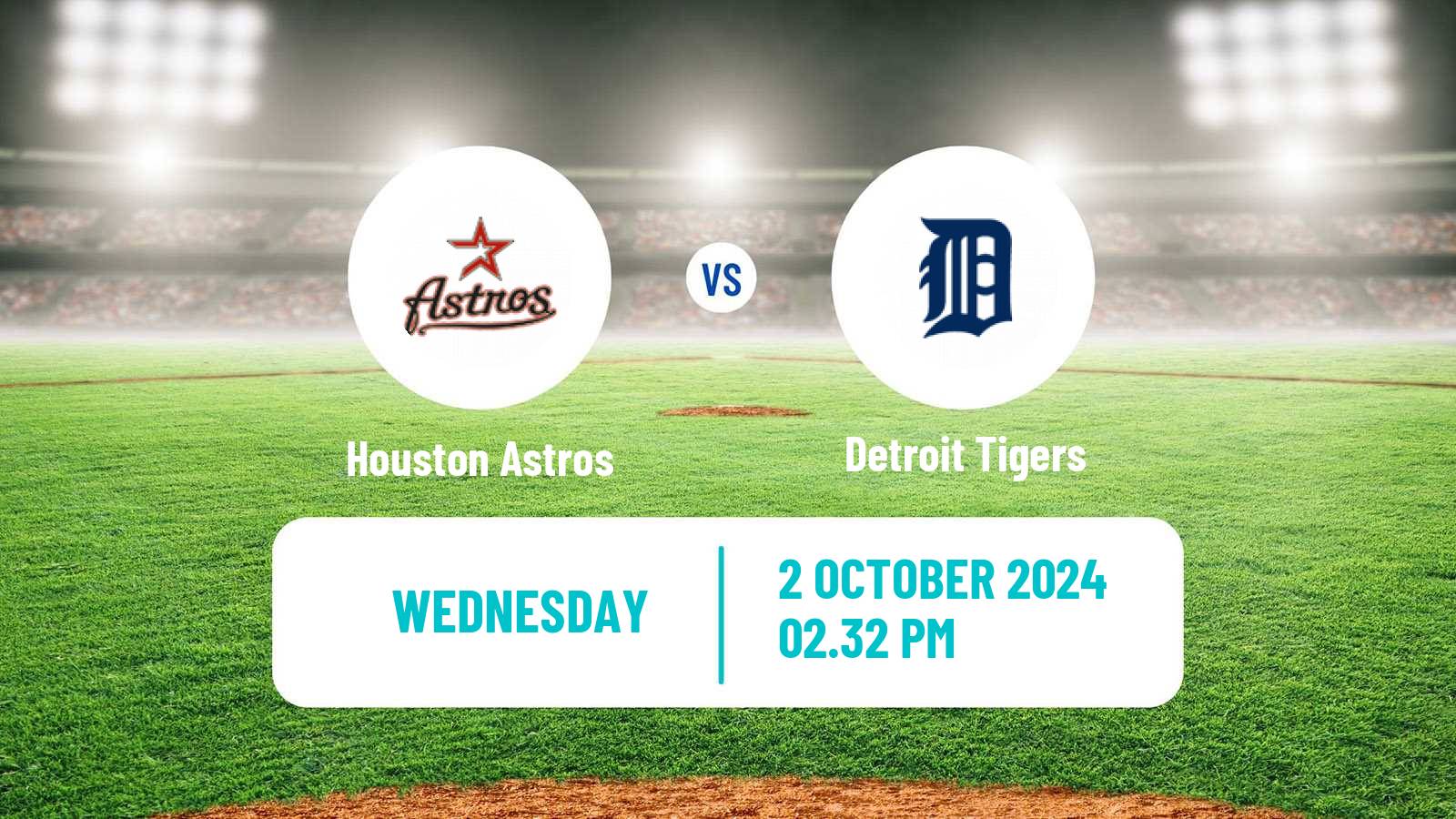 Baseball MLB Houston Astros - Detroit Tigers