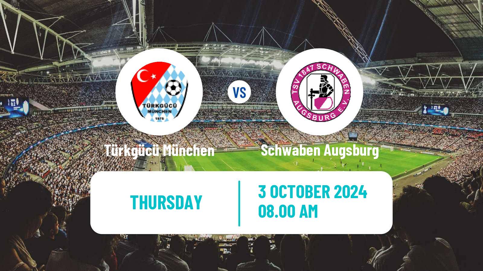 Soccer German Regionalliga Bayern Türkgücü München - Schwaben Augsburg