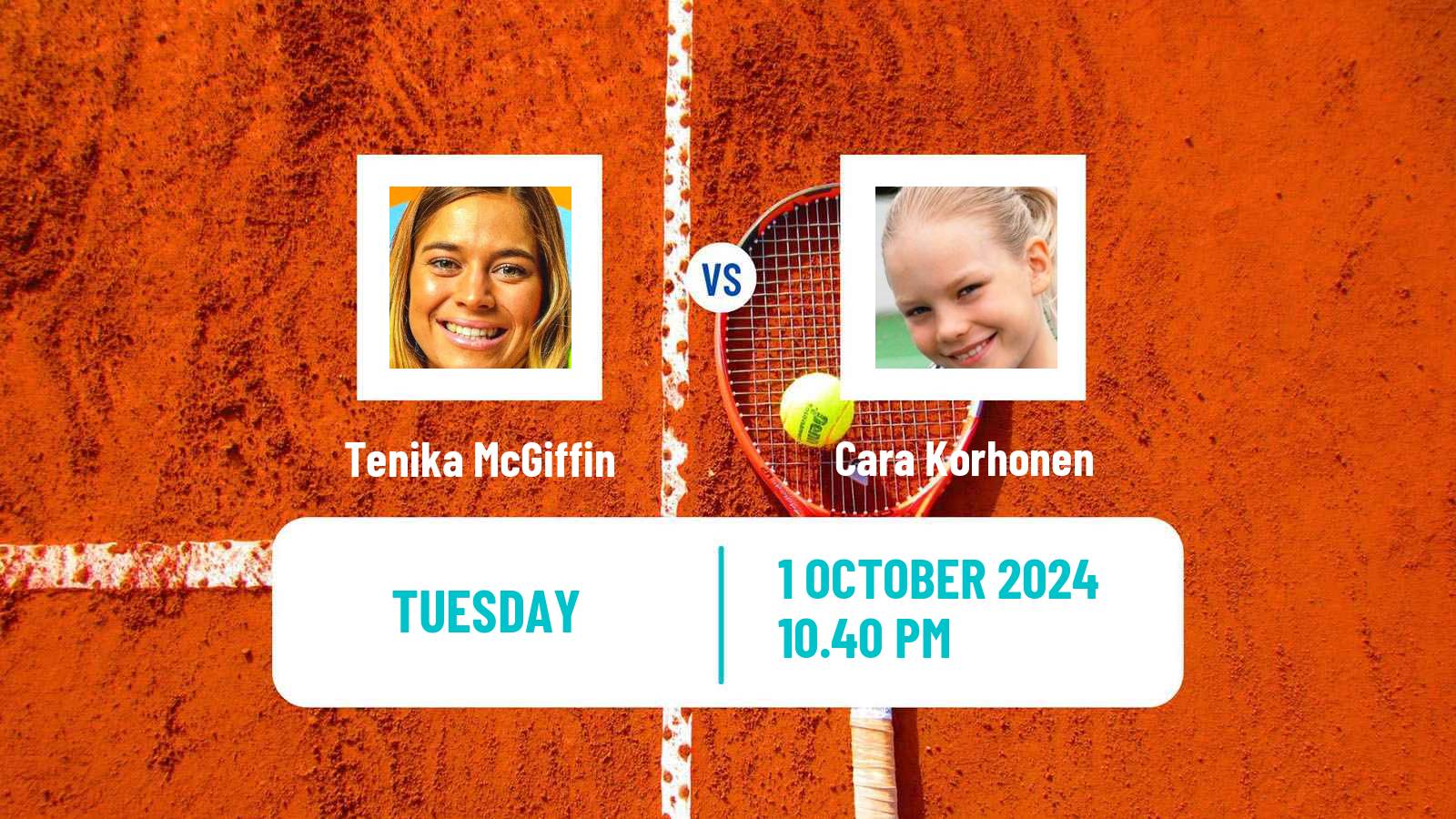 Tennis ITF W35 Cairns Women Tenika McGiffin - Cara Korhonen