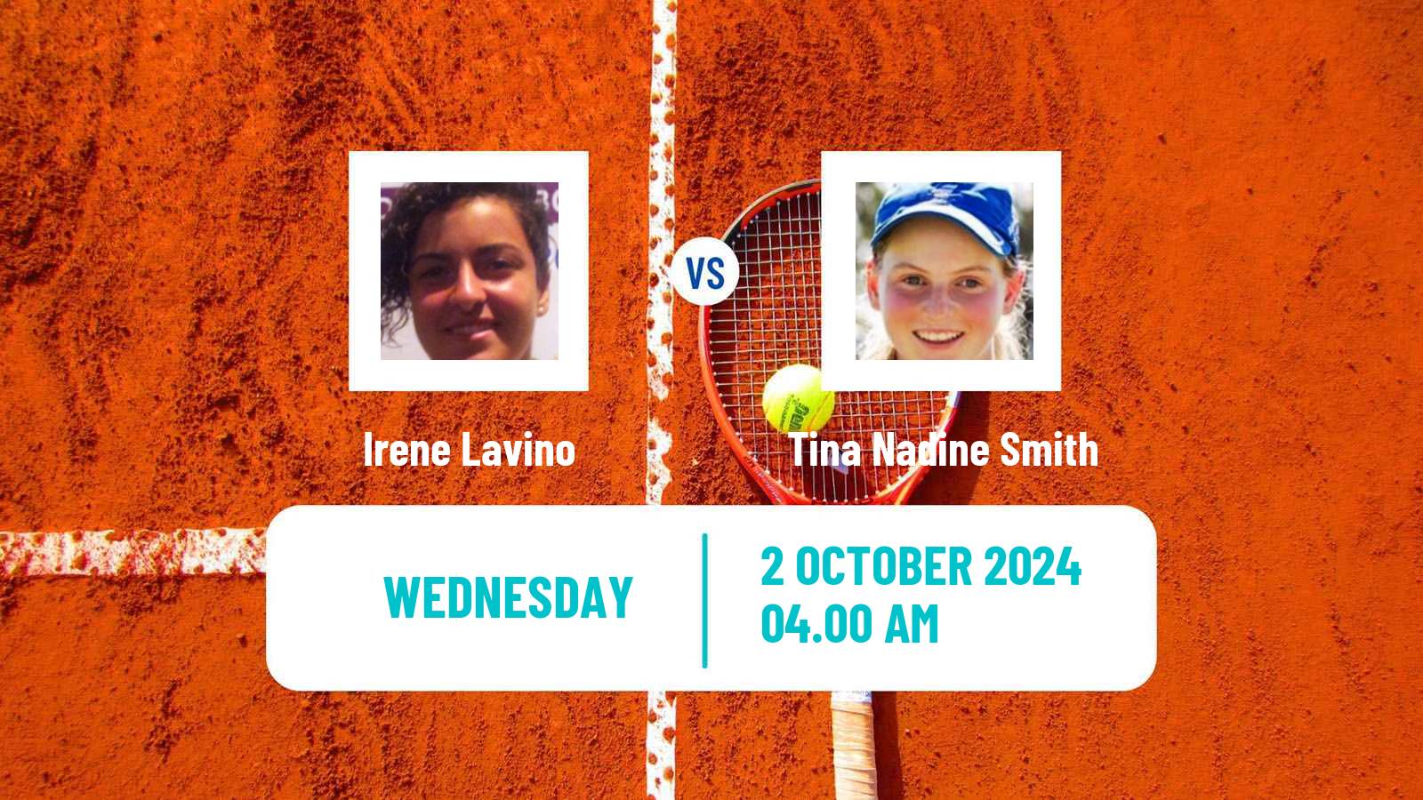 Tennis ITF W35 Santa Margherita Di Pula 9 Women Irene Lavino - Tina Nadine Smith