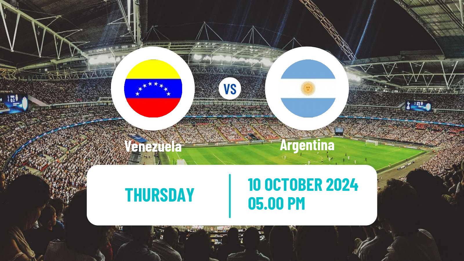 Soccer FIFA World Cup Venezuela - Argentina