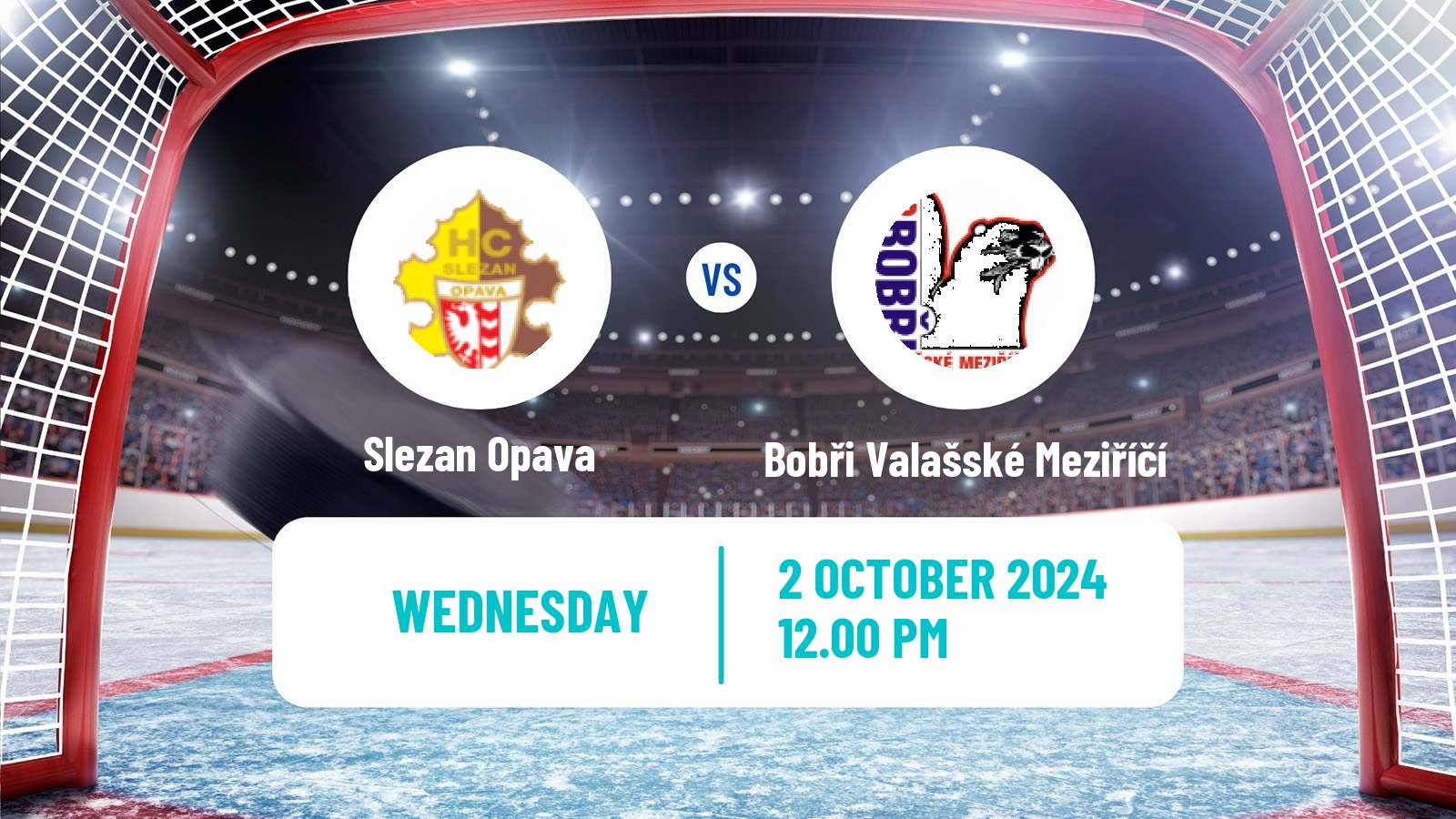 Hockey Czech 2 Liga Hockey East Slezan Opava - Bobři Valašské Meziříčí