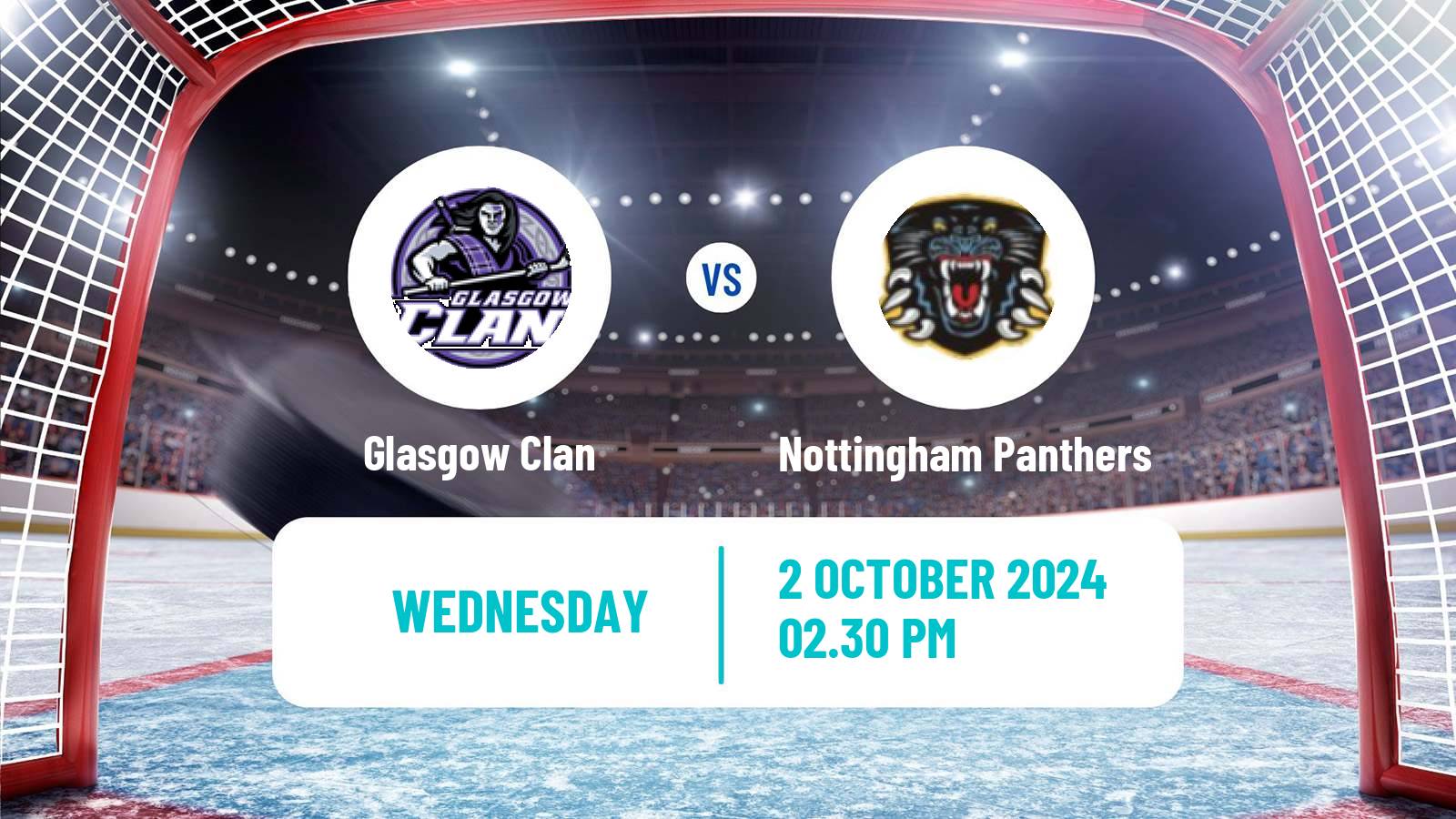 Hockey United Kingdom Elite League Glasgow Clan - Nottingham Panthers