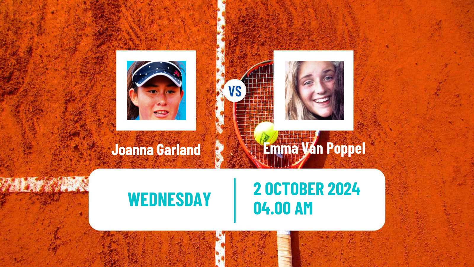 Tennis ITF W15 Sharm Elsheikh 22 Women Joanna Garland - Emma Van Poppel