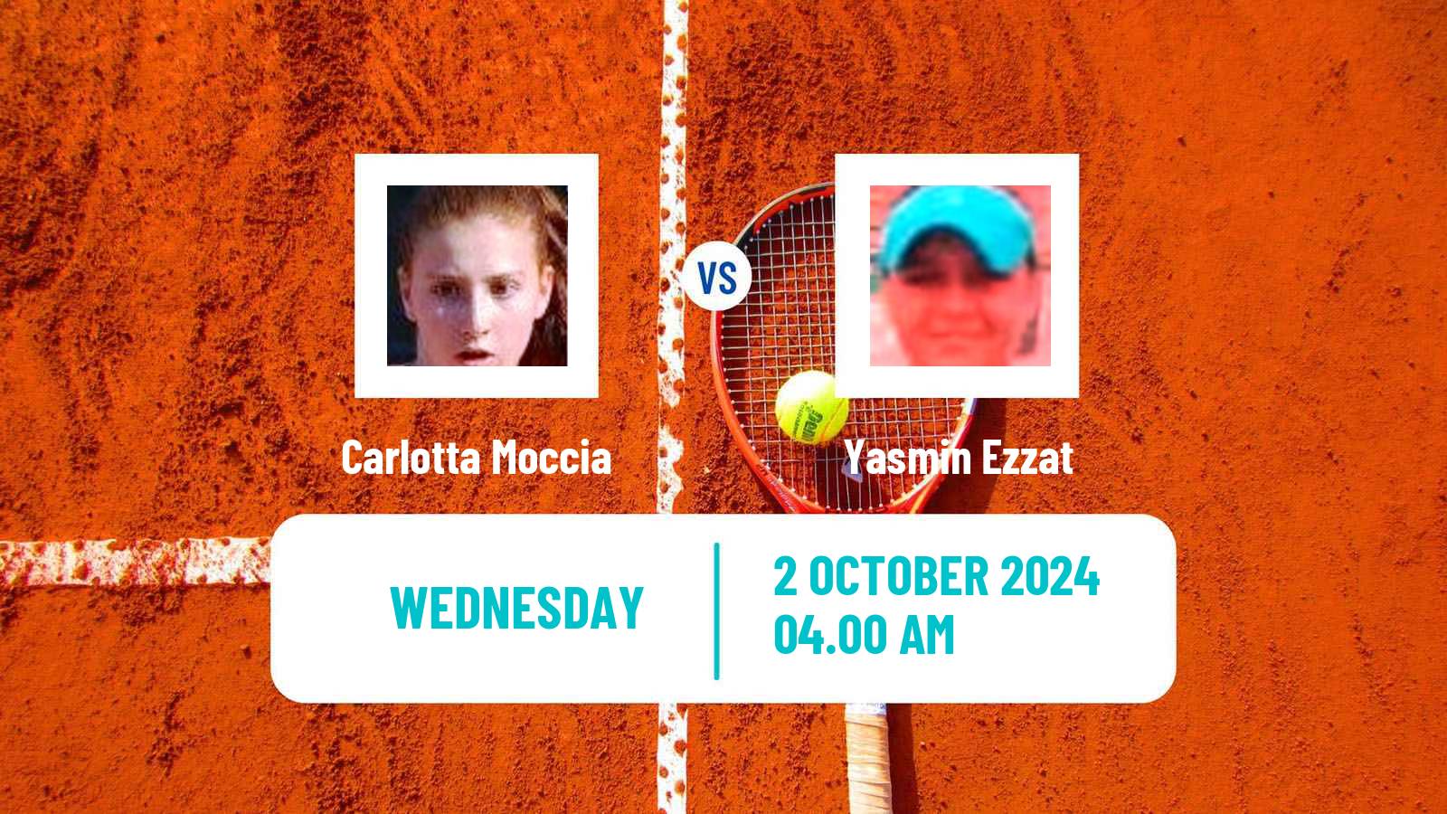 Tennis ITF W15 Sharm Elsheikh 22 Women Carlotta Moccia - Yasmin Ezzat