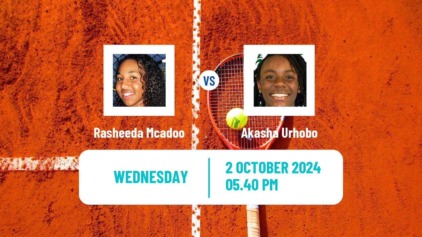 Tennis ITF W75 Rancho Santa Fe Ca Women Rasheeda Mcadoo - Akasha Urhobo