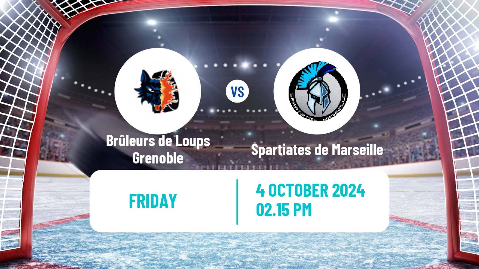 Hockey French Ligue Magnus Brûleurs de Loups Grenoble - Spartiates de Marseille