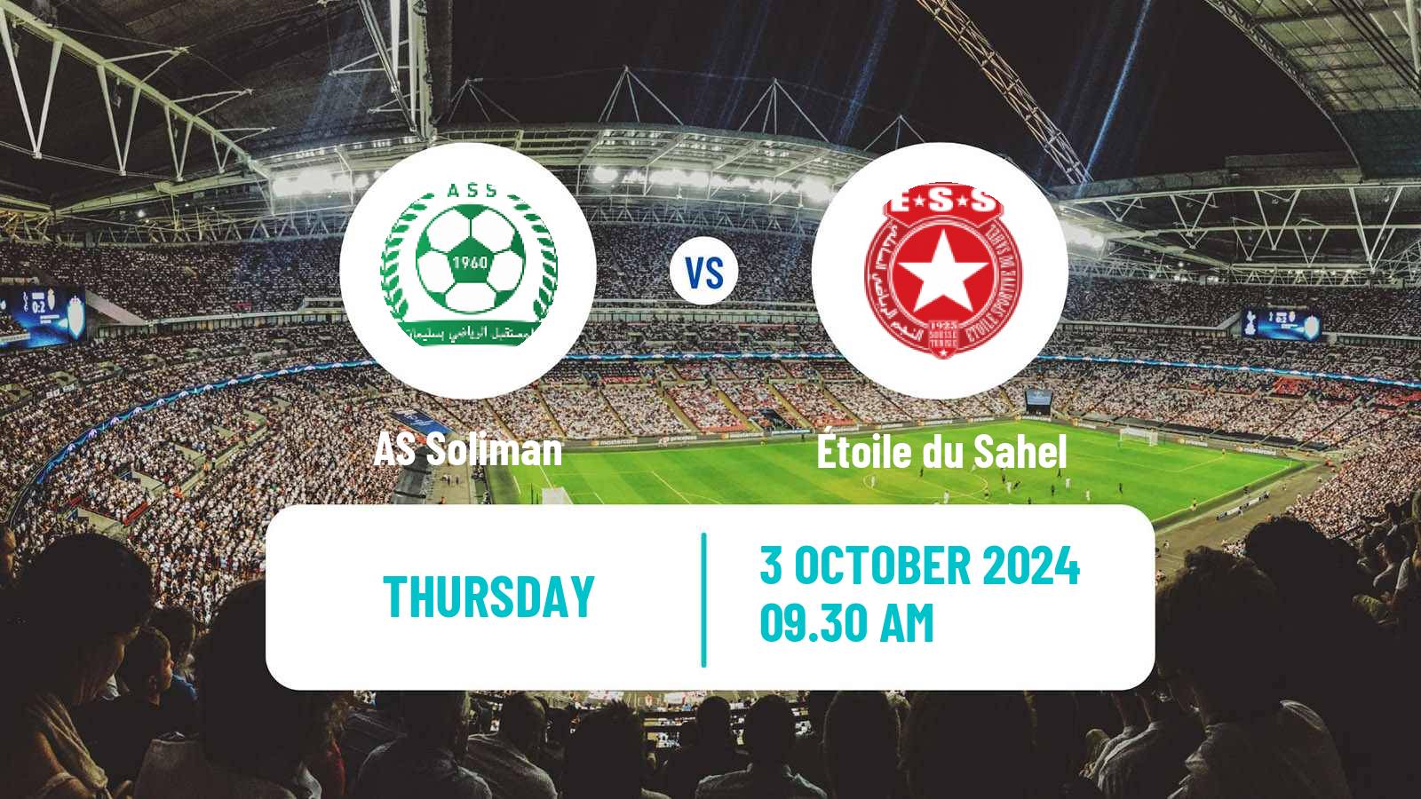 Soccer Tunisian Ligue Professionnelle 1 Soliman - Étoile du Sahel