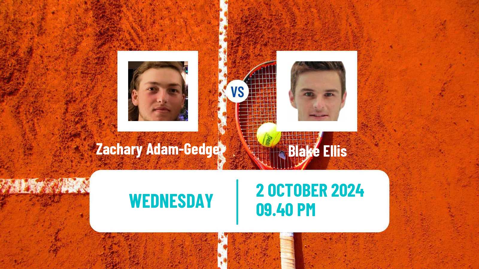 Tennis ITF M25 Cairns Men Zachary Adam-Gedge - Blake Ellis