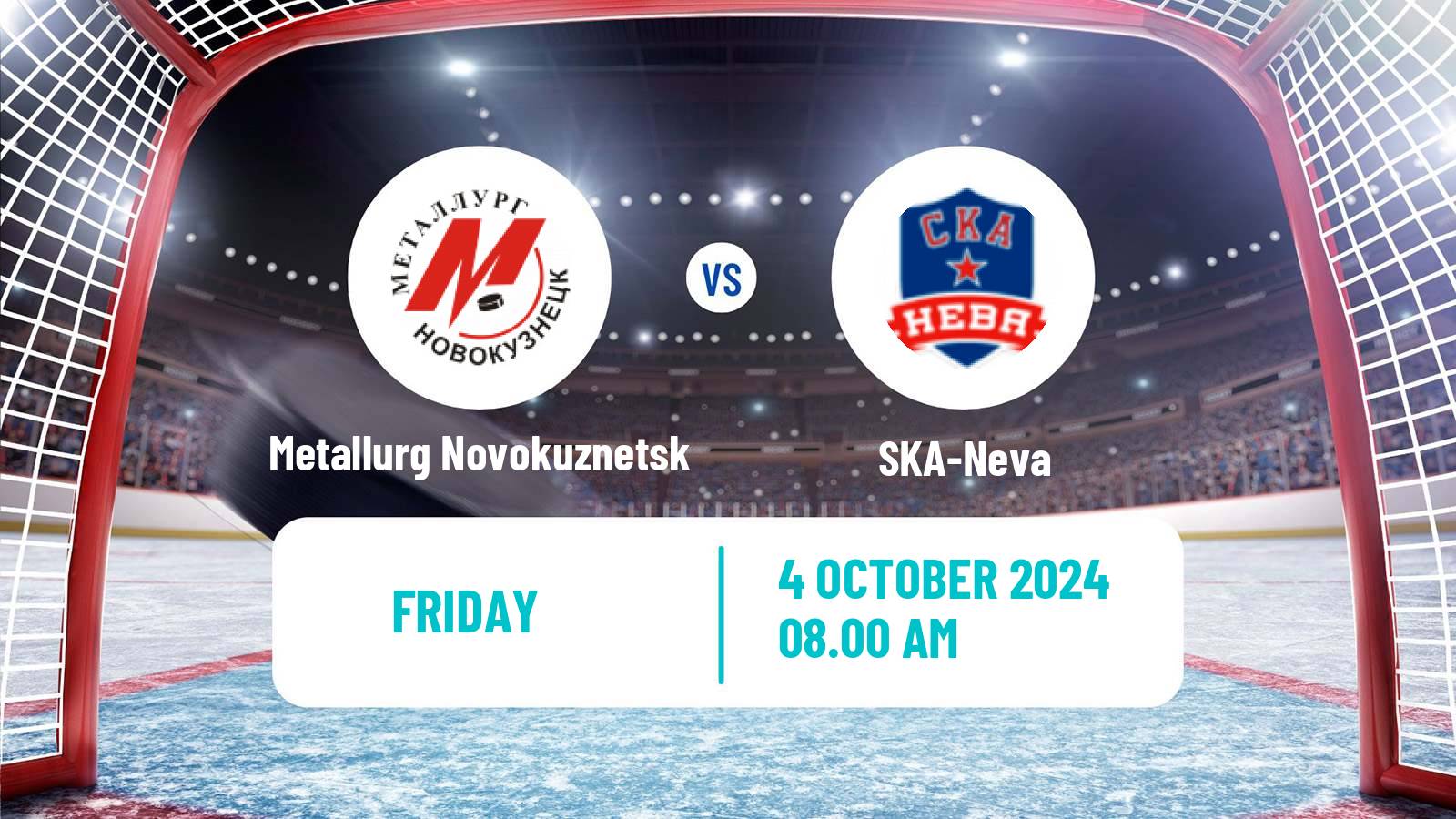 Hockey VHL Metallurg Novokuznetsk - SKA-Neva