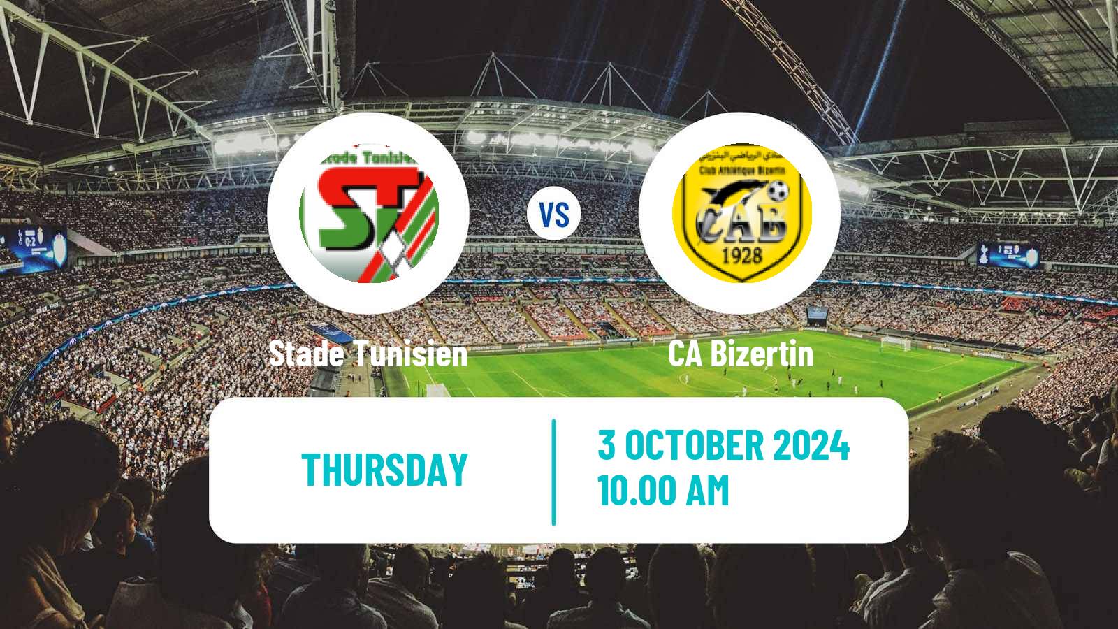 Soccer Tunisian Ligue Professionnelle 1 Stade Tunisien - Bizertin