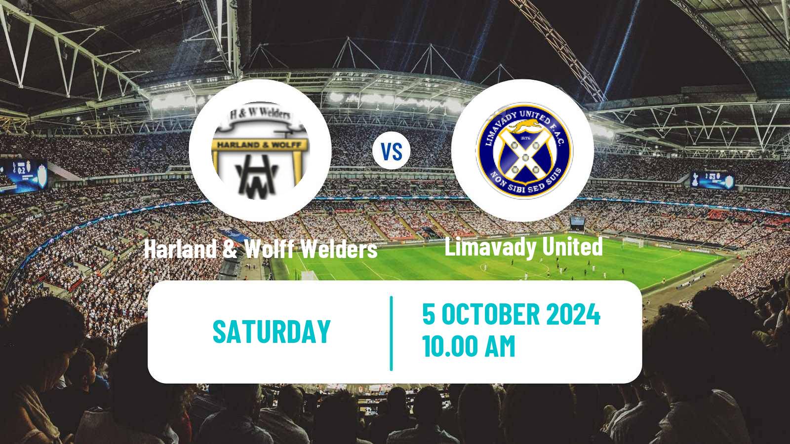 Soccer Northern Irish Championship Harland & Wolff Welders - Limavady United