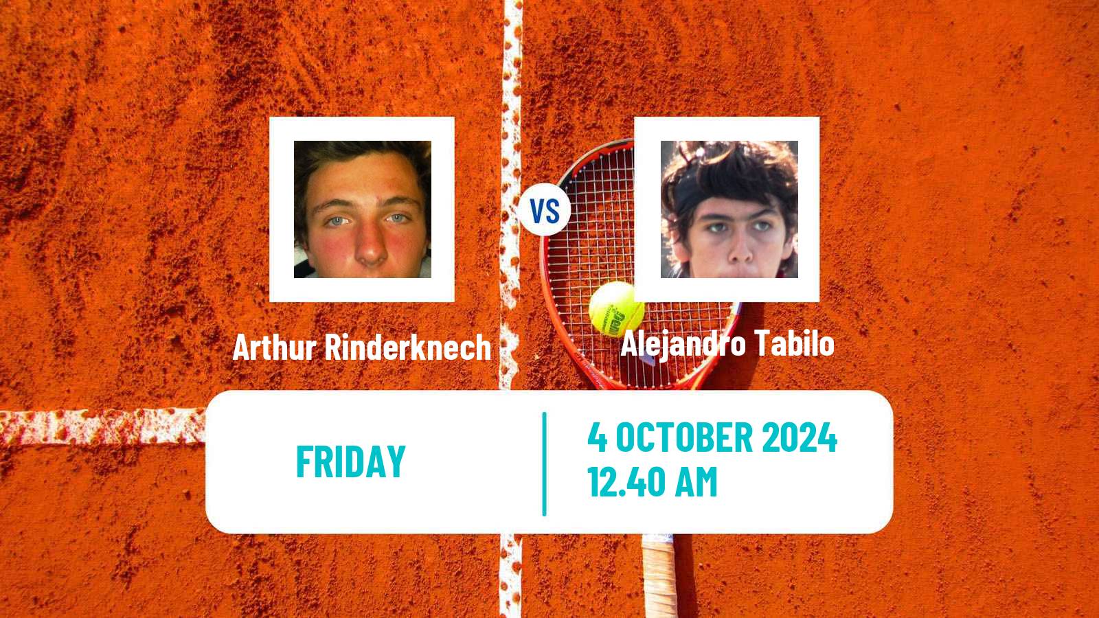 Tennis ATP Shanghai Arthur Rinderknech - Alejandro Tabilo