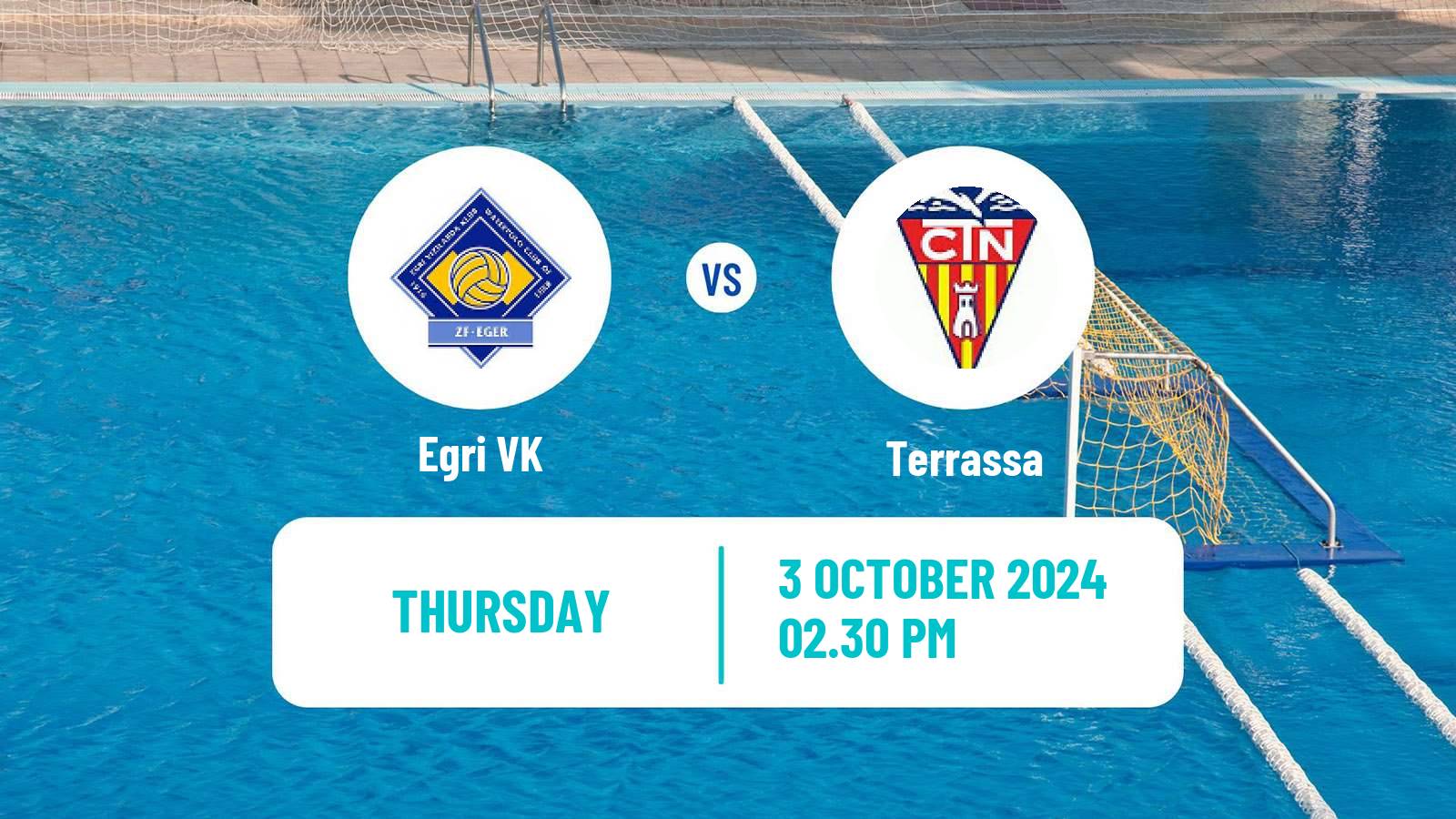 Water polo Champions League Water Polo Women Egri VK - Terrassa