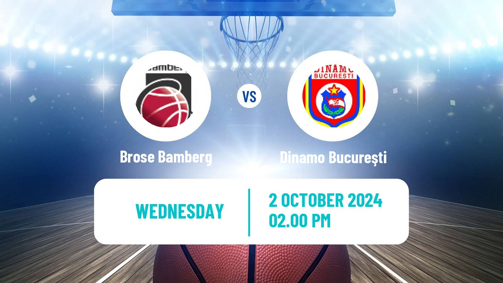 Basketball ENBL Brose Bamberg - Dinamo Bucureşti