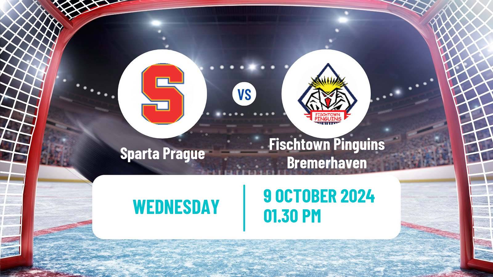 Hockey Champions League Ice Hockey Sparta Prague - Fischtown Pinguins Bremerhaven