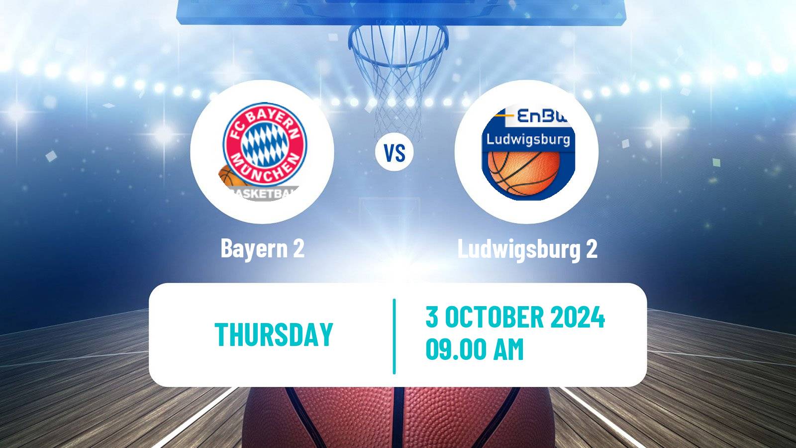 Basketball German Pro B Basketball Bayern 2 - Ludwigsburg 2