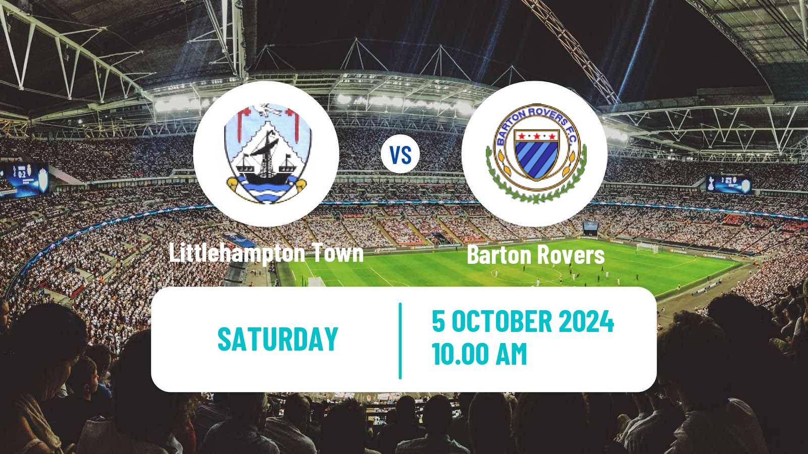 Soccer English FA Trophy Littlehampton Town - Barton Rovers