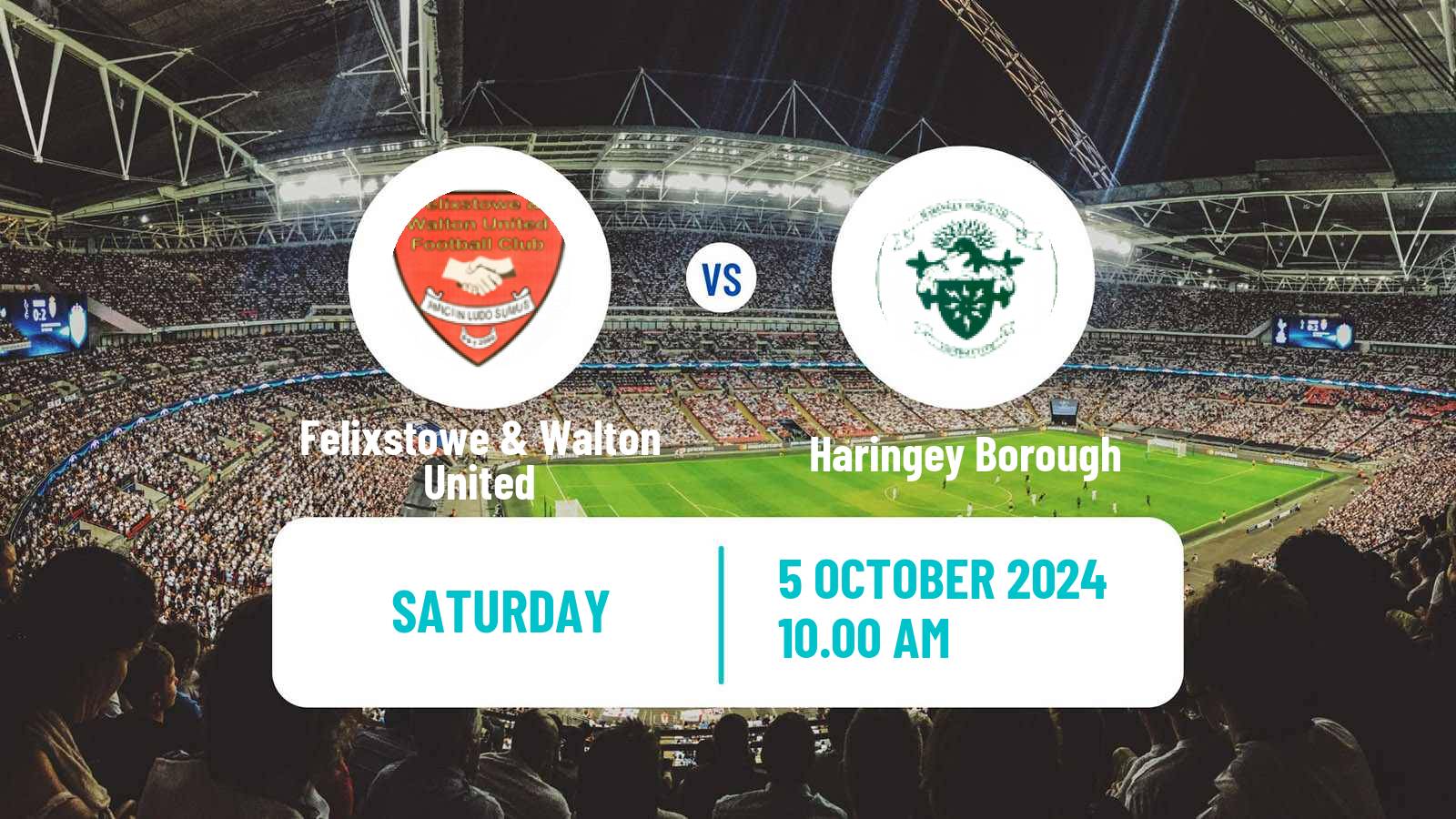 Soccer English FA Trophy Felixstowe & Walton United - Haringey Borough