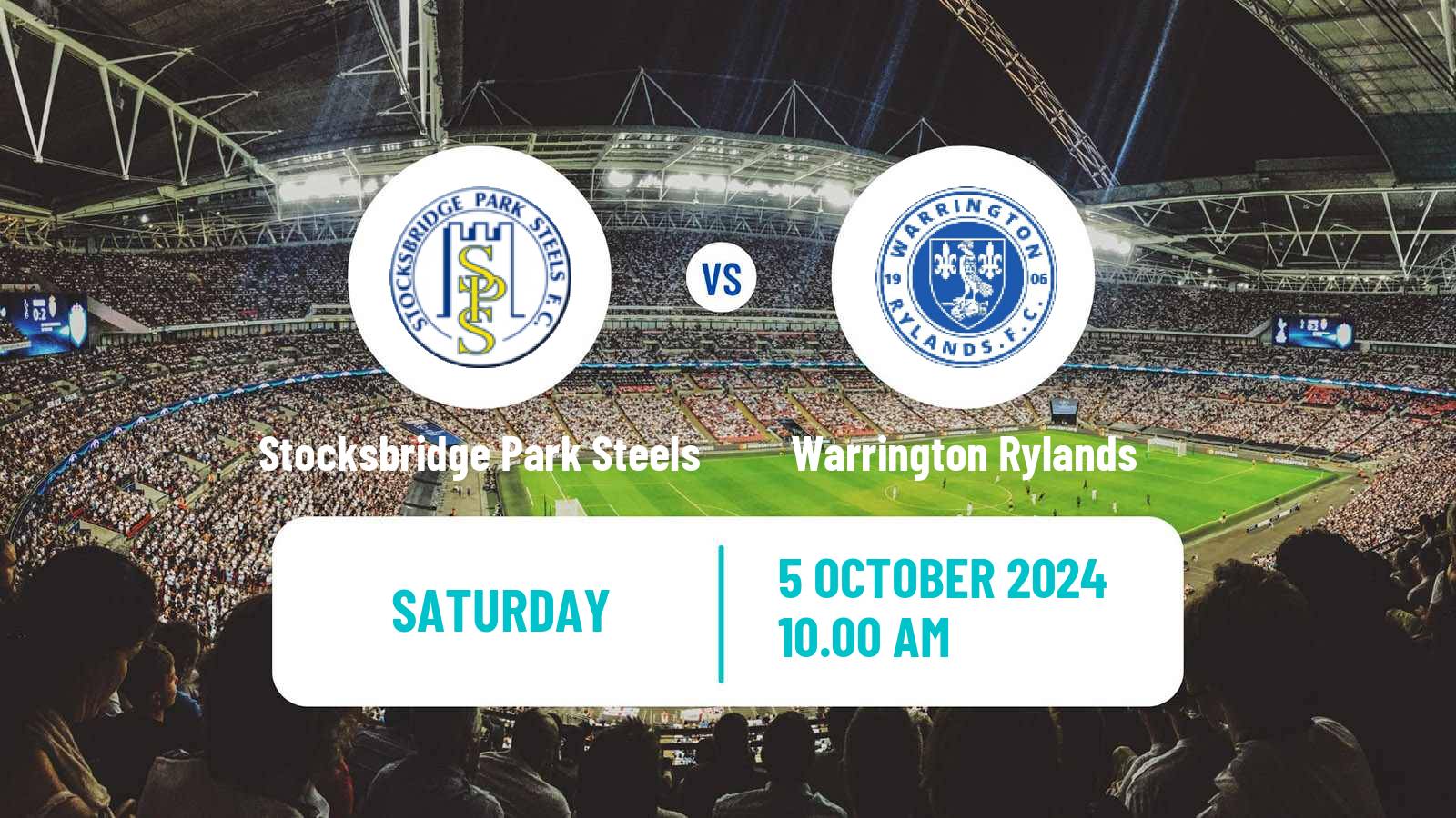 Soccer English FA Trophy Stocksbridge Park Steels - Warrington Rylands