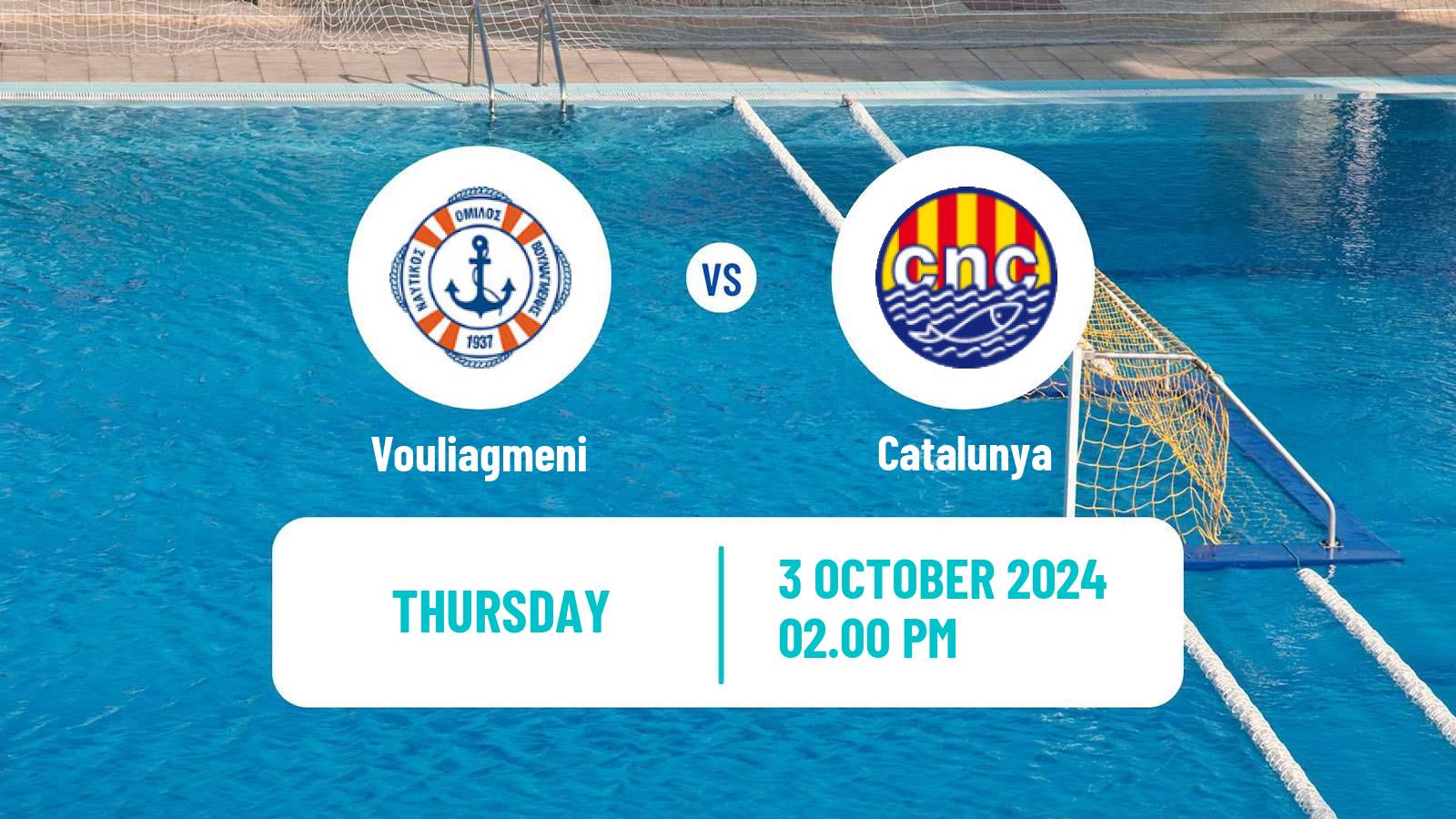 Water polo Champions League Water Polo Women Vouliagmeni - Catalunya