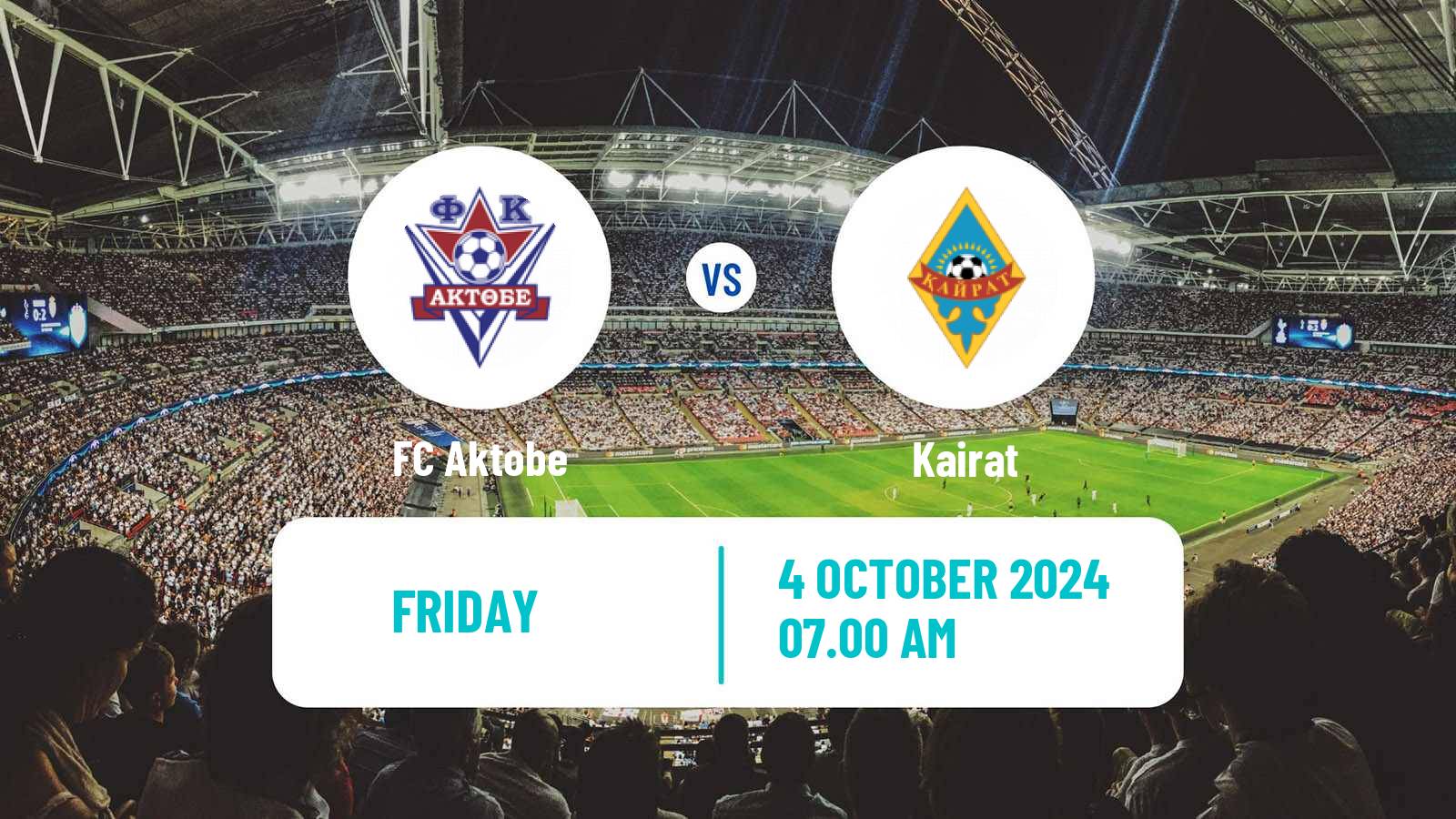 Soccer Kazakh Premier League Aktobe - Kairat