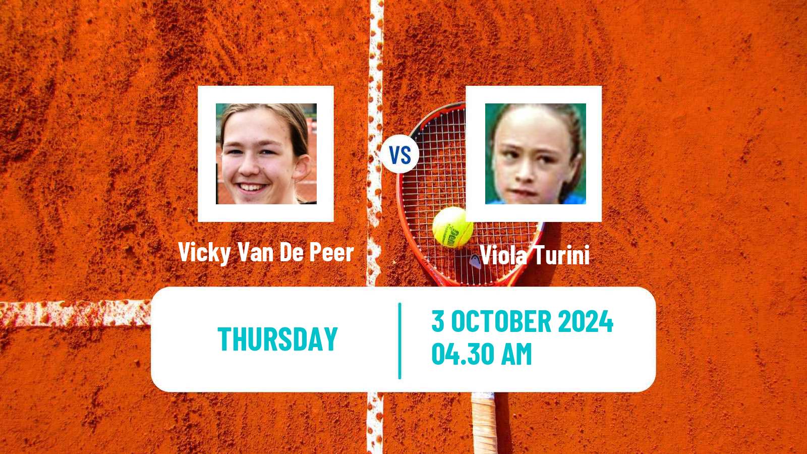 Tennis ITF W15 Monastir 38 Women Vicky Van De Peer - Viola Turini