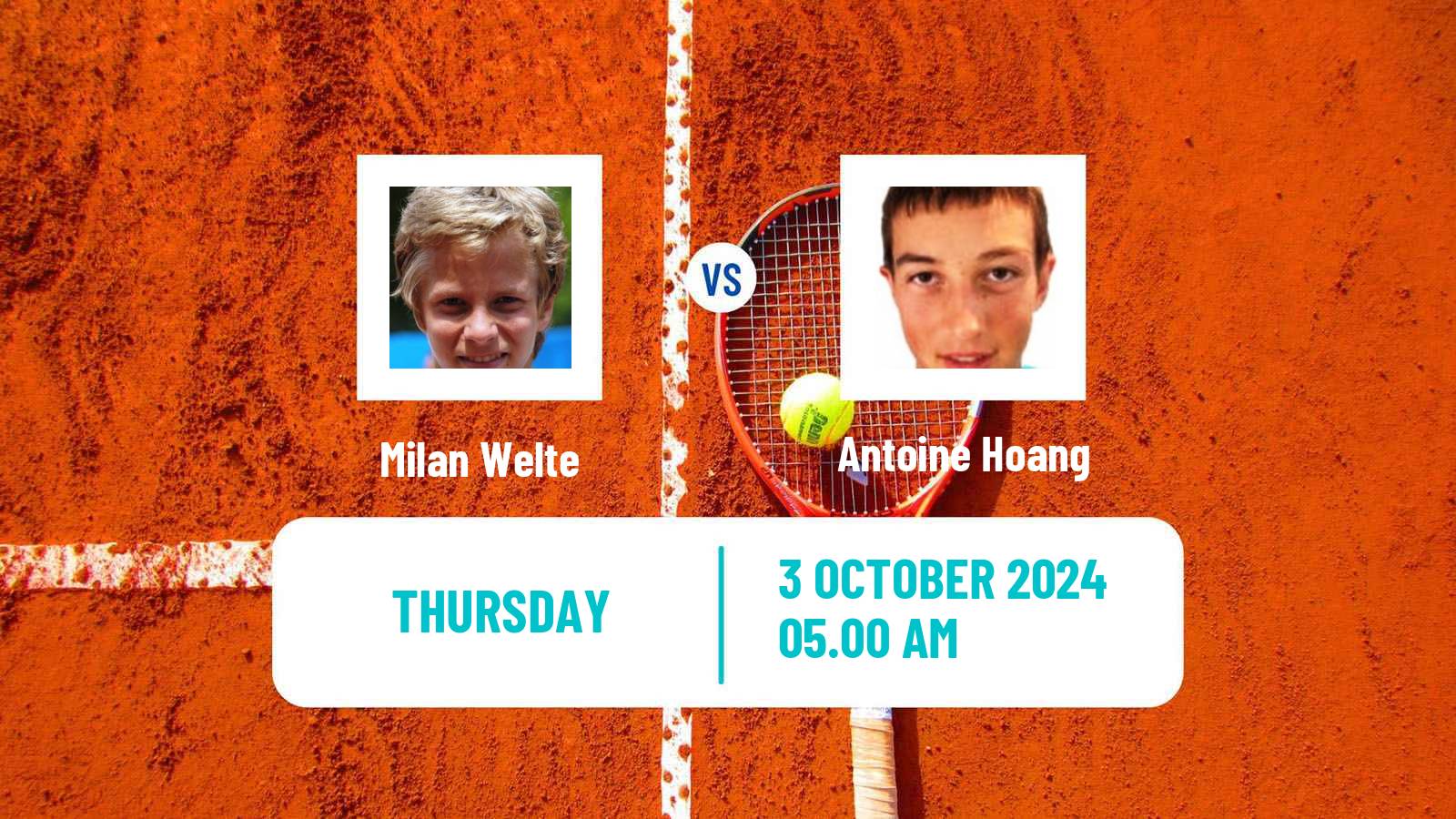 Tennis ITF M25 Nevers Men Milan Welte - Antoine Hoang