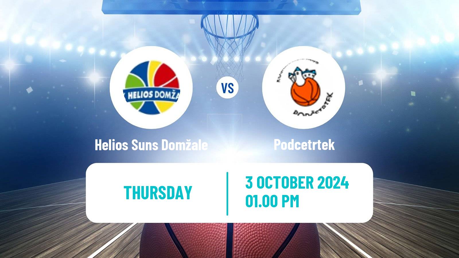 Basketball Slovenian Liga Basketball Helios Suns Domžale - Podcetrtek