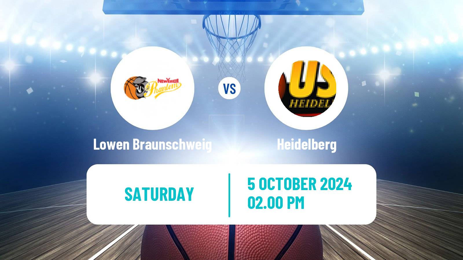 Basketball German BBL Lowen Braunschweig - Heidelberg