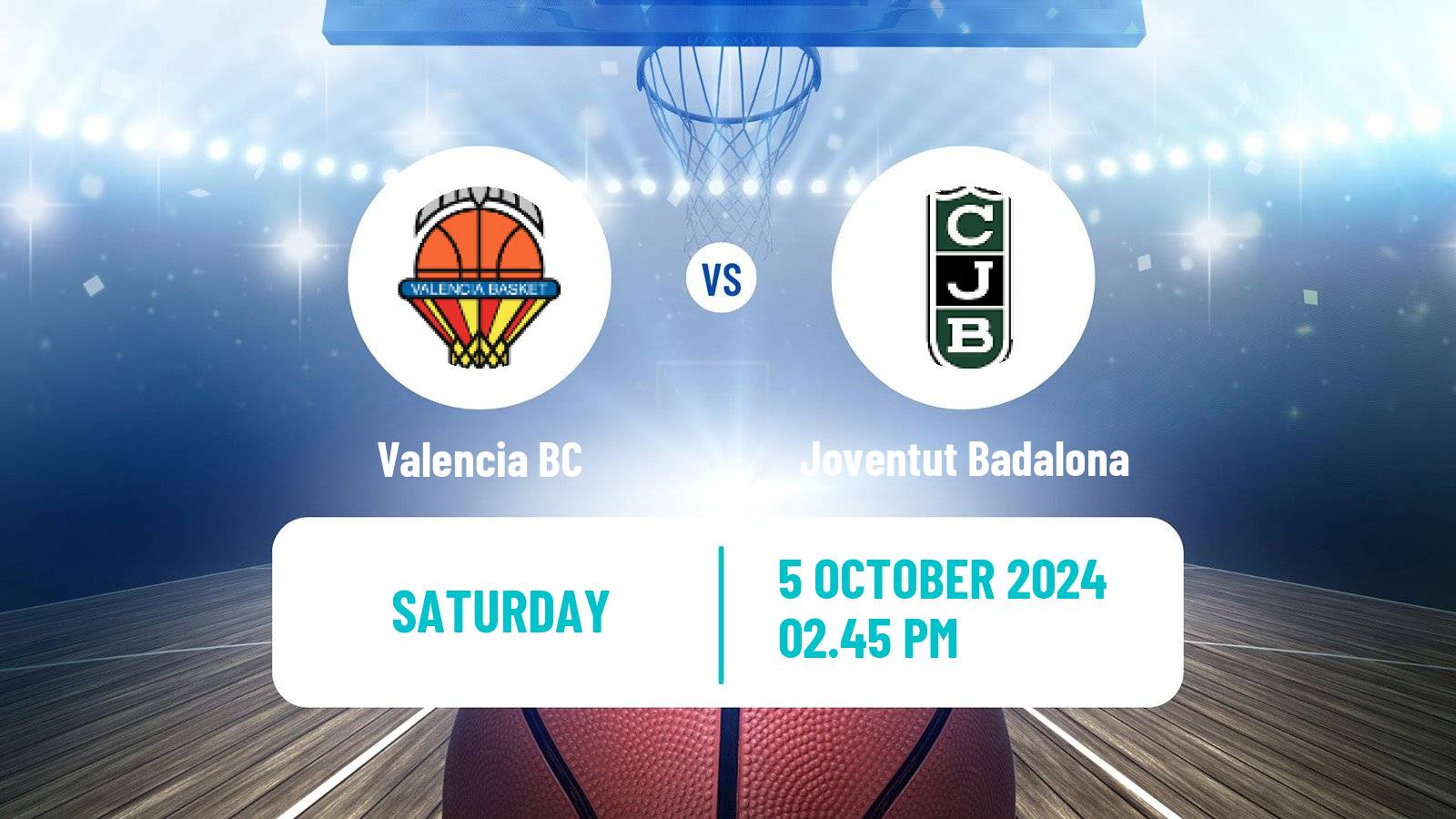 Basketball Spanish ACB League Valencia - Joventut Badalona