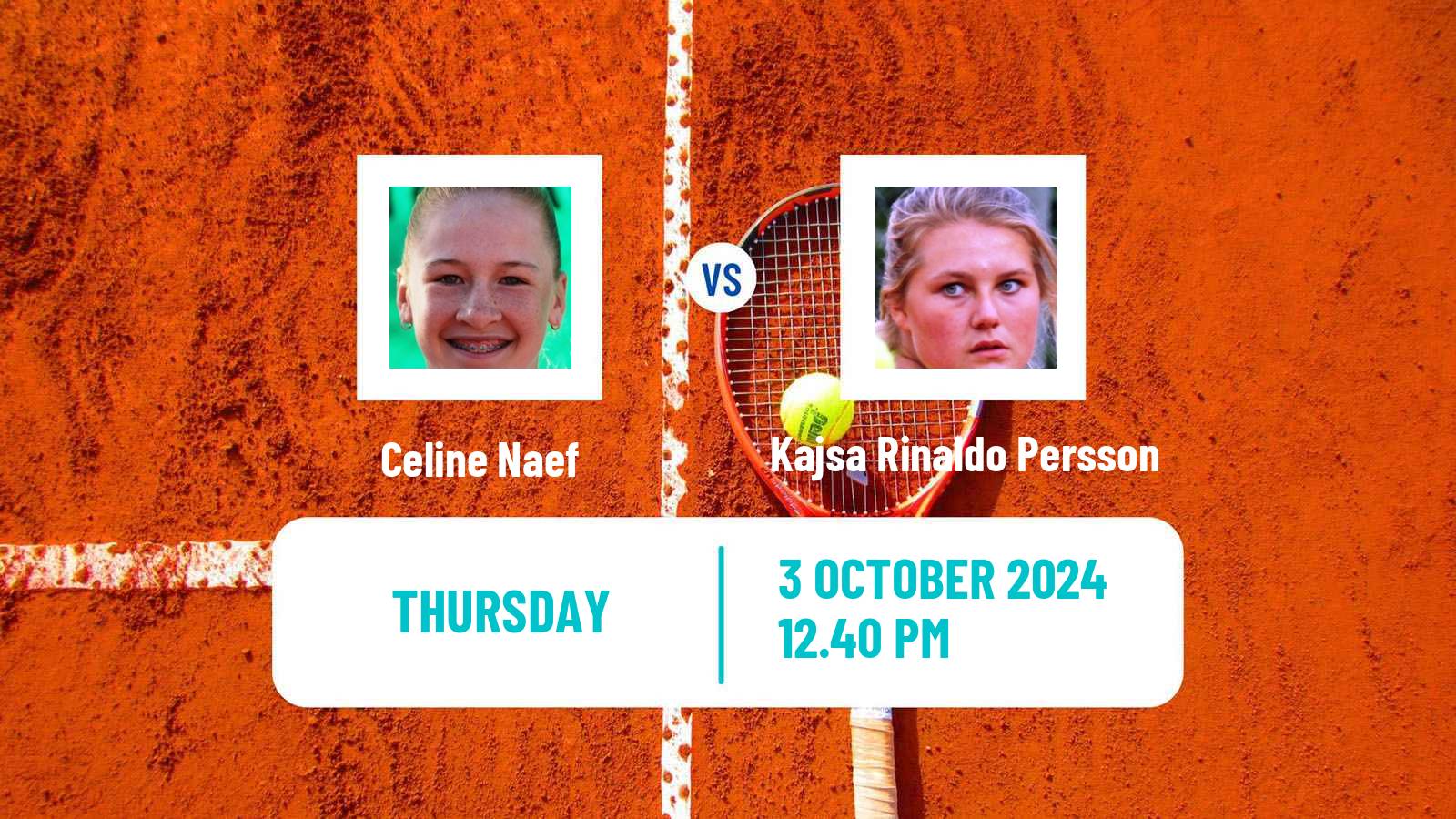 Tennis ITF W35 Reims Women Celine Naef - Kajsa Rinaldo Persson