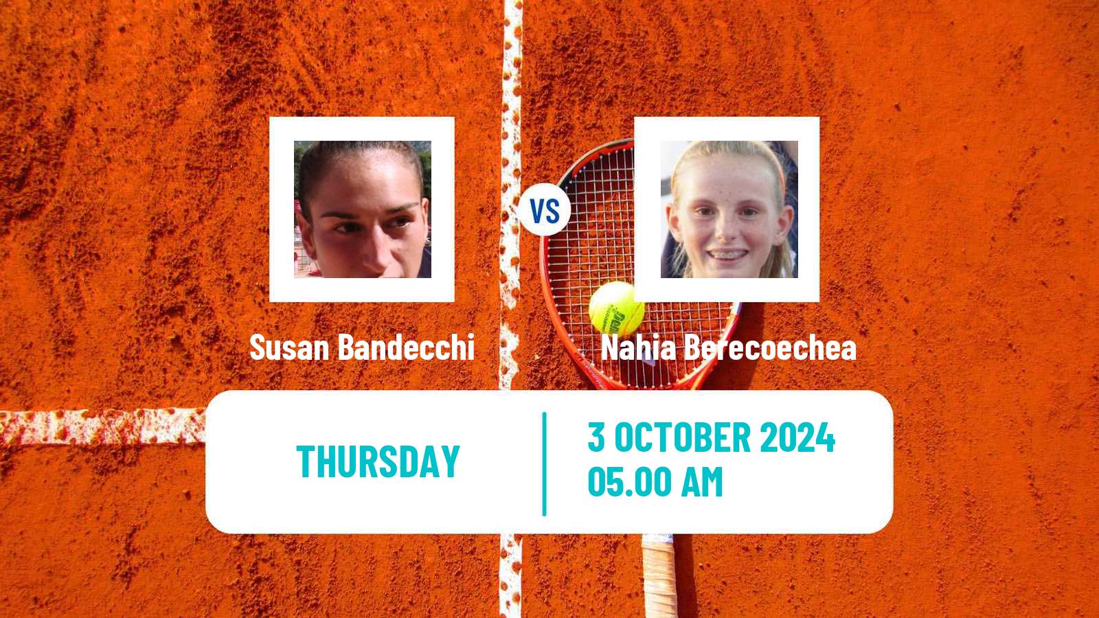 Tennis ITF W35 Baza Women Susan Bandecchi - Nahia Berecoechea