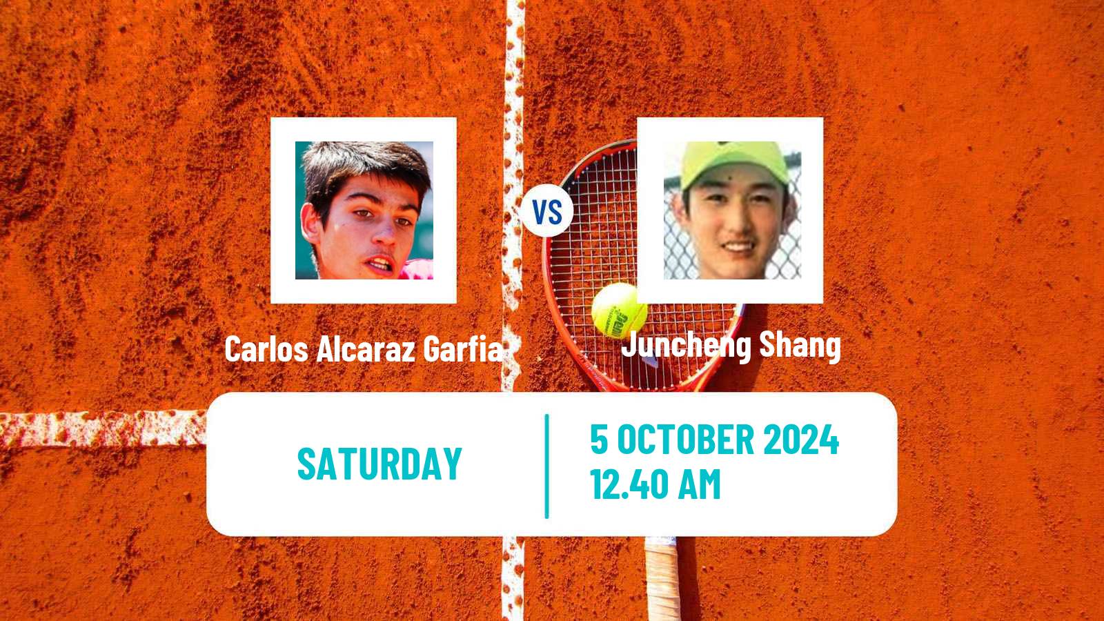 Tennis ATP Shanghai Carlos Alcaraz Garfia - Juncheng Shang