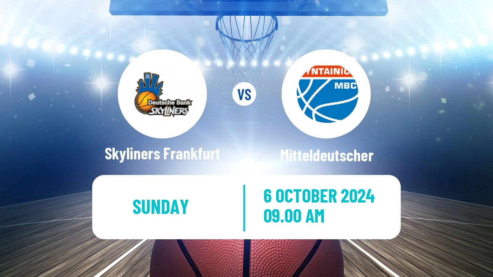 Basketball German BBL Skyliners Frankfurt - Mitteldeutscher