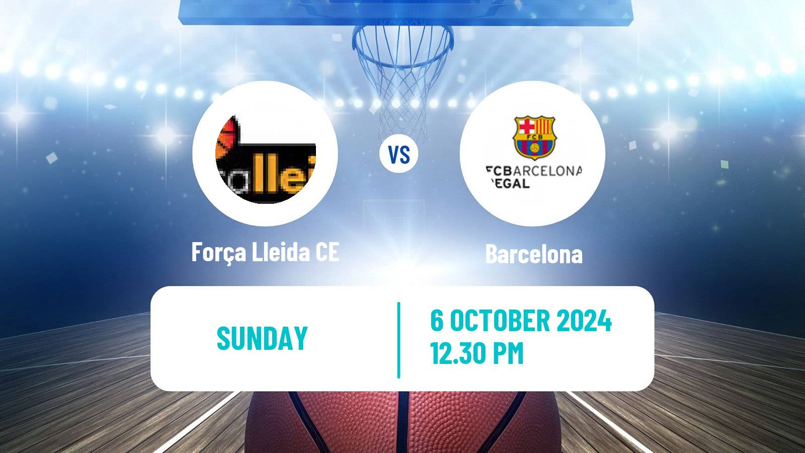 Basketball Spanish ACB League Força Lleida CE - Barcelona