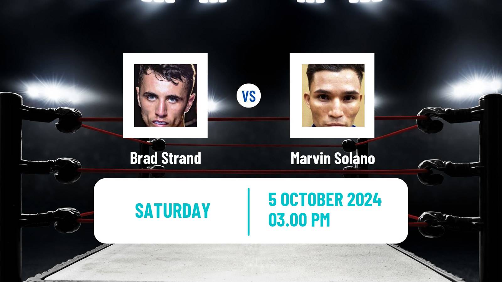 Boxing Super Bantamweight Others Matches Men Brad Strand - Marvin Solano