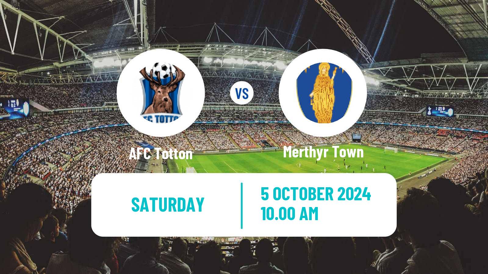 Soccer English FA Trophy Totton - Merthyr Town