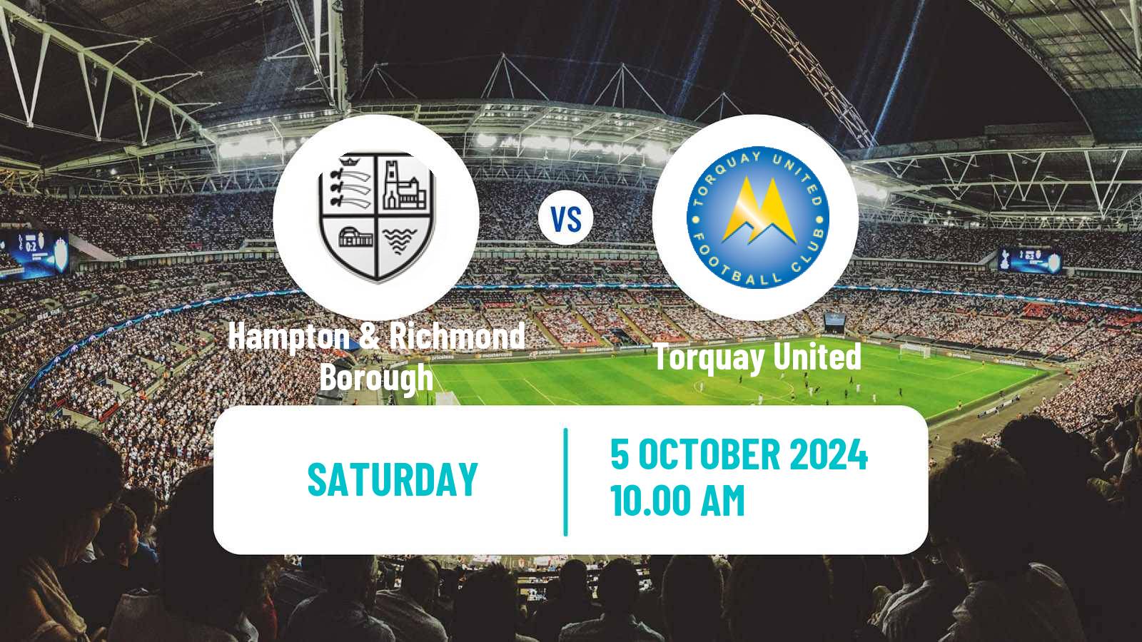 Soccer English National League South Hampton & Richmond Borough - Torquay United