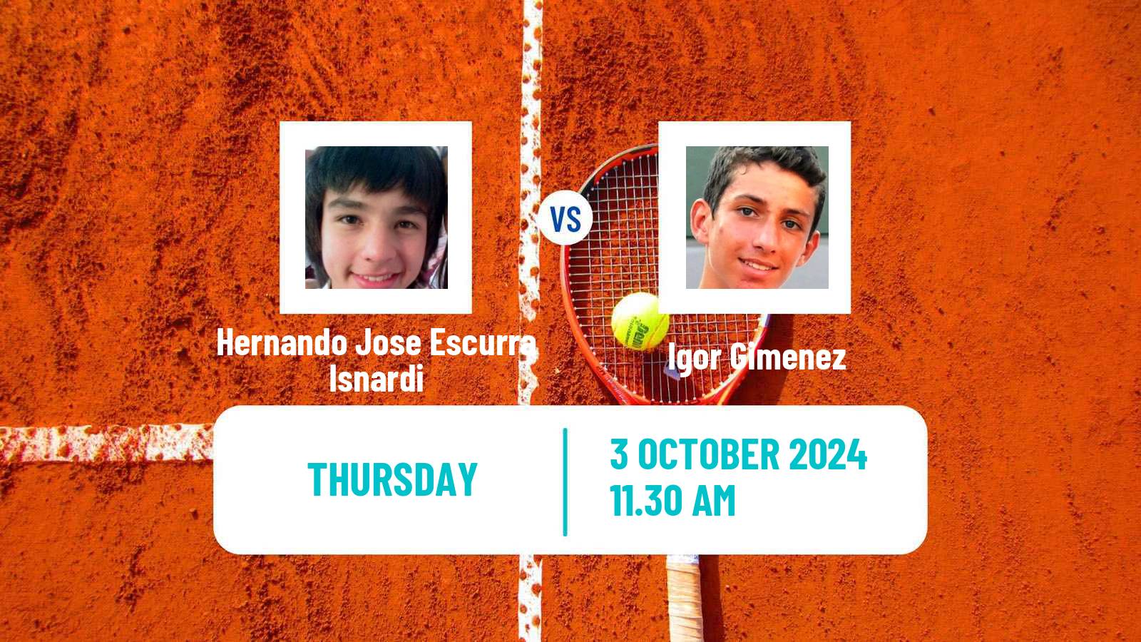 Tennis ITF M25 Luque Men Hernando Jose Escurra Isnardi - Igor Gimenez