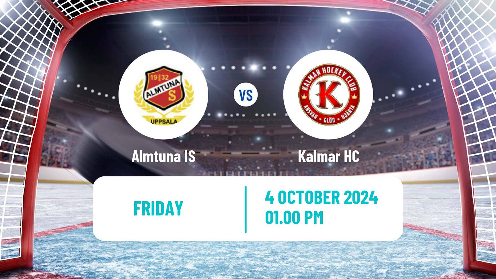 Hockey Swedish Hockey Allsvenskan Almtuna IS - Kalmar