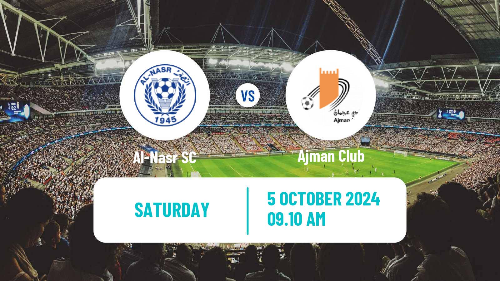 Soccer UAE Football League Al-Nasr - Ajman Club