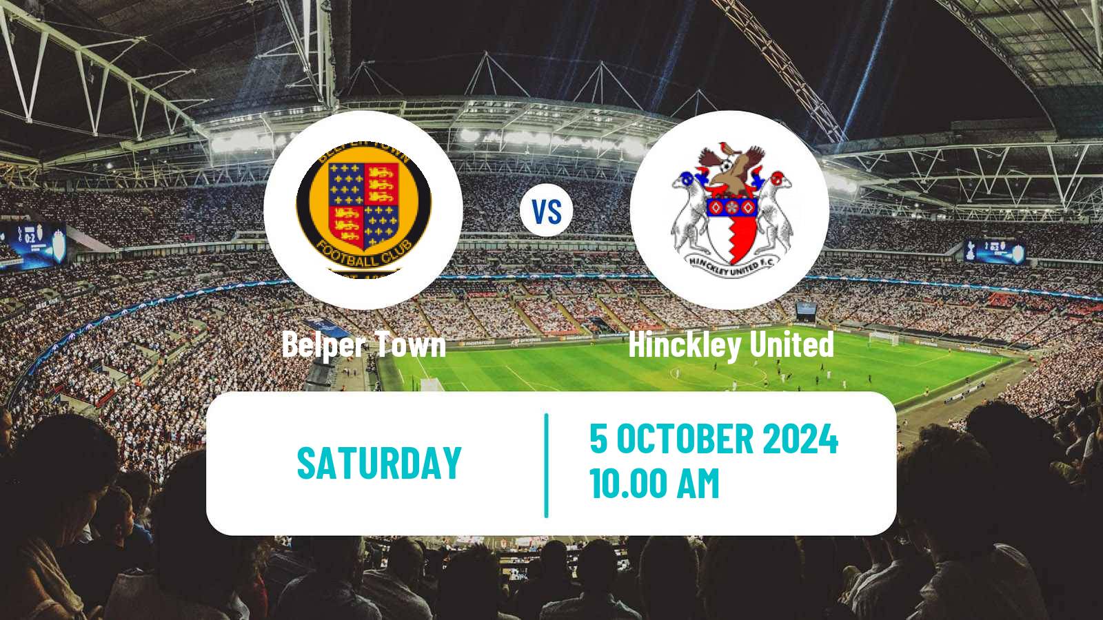 Soccer English FA Trophy Belper Town - Hinckley United