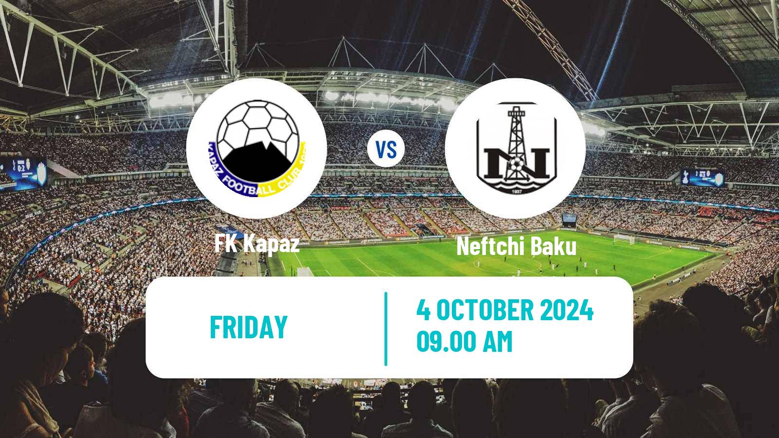 Soccer Azerbaijan Premier League Kapaz - Neftchi Baku