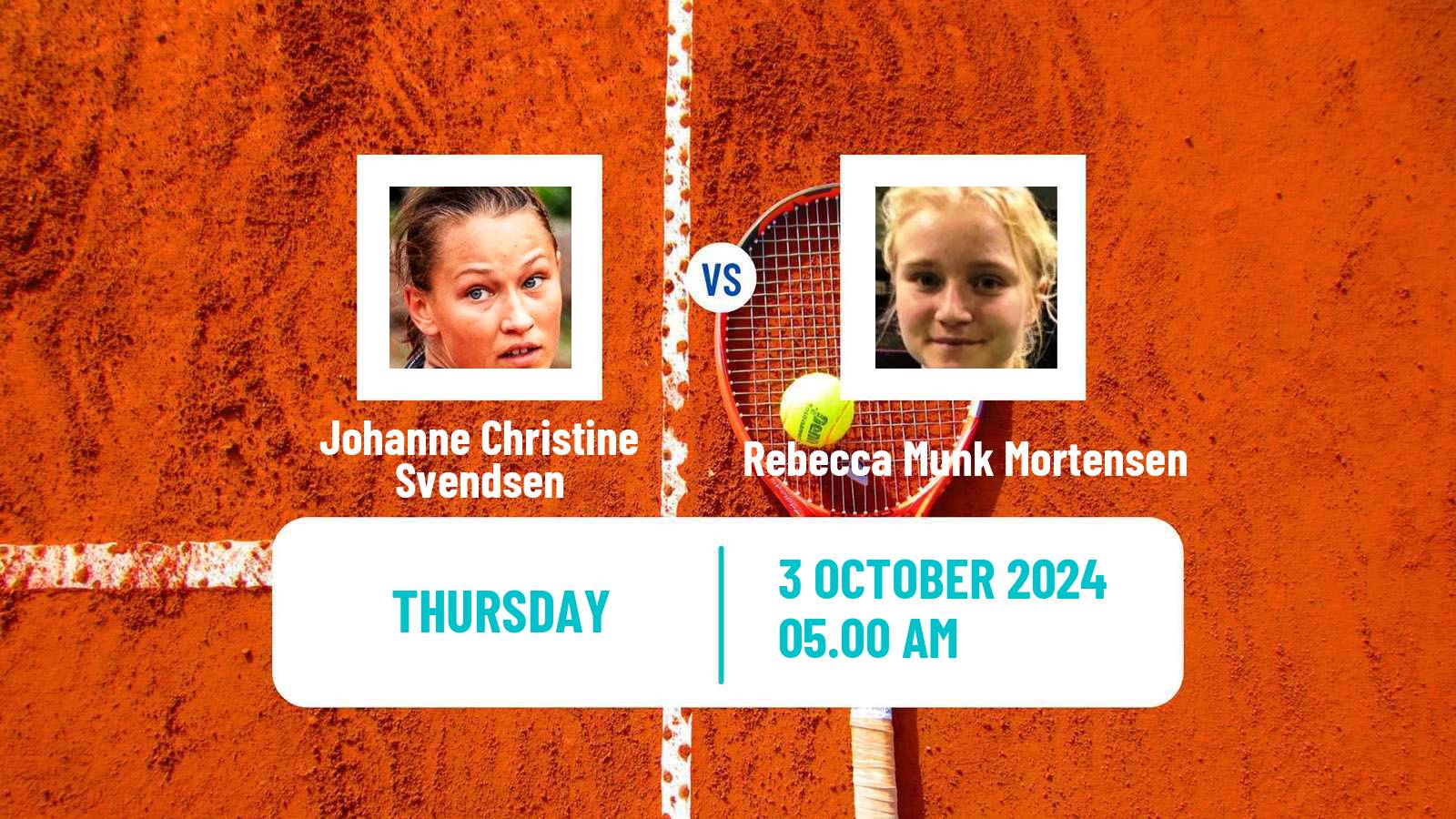 Tennis ITF W15 Trnava 2 Women Johanne Christine Svendsen - Rebecca Munk Mortensen